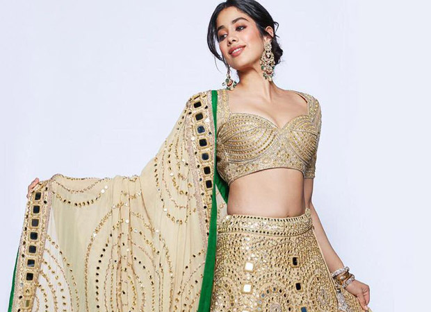 Akash Ambani - Shloka Mehta Reception Janhvi Kapoor is a GOLDEN GIRL in this elegant avatar