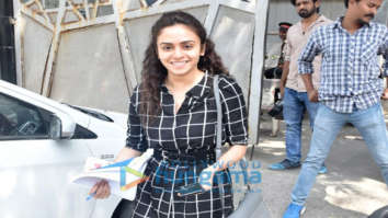 Amruta Khanvilkar and Anjini Dhawan spotted at Mukesh Chhabra’s office in Juhu