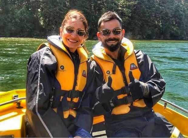 Anushka Sharma and Virat Kohli indulge in cute PDA during a boat ride