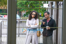 on the sets of the movie Badla