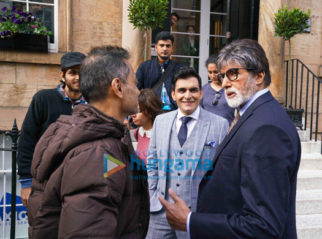 on the sets of the movie Badla
