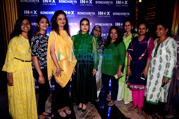 Bhumi Pednekar snapped visiting a cinema to promote her film Sonchiriya