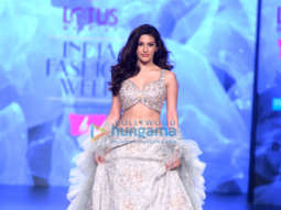 Dia Mirza, Amyra Dastur, Kritika Kamra, Sophie Choudry and Soundarya Sharma walk the ramp at the Delhi Fashion Week 2019 – Day 3