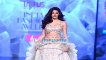 Dia Mirza, Amyra Dastur, Kritika Kamra, Sophie Choudry and Soundarya Sharma walk the ramp at the Delhi Fashion Week 2019 – Day 3