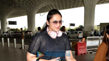 Huma Qureshi and Hema Malini snapped at the airport