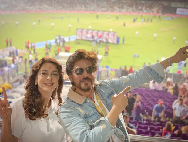 IPL 2019: Shah Rukh Khan and Juhi Chawla REUNITE to cheer for Kolkata Knight Riders 