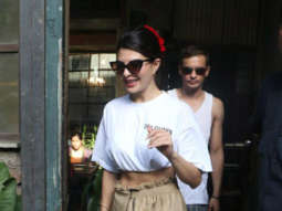 Jacqueline Fernandez spotted at Pali Village Cafe in Bandra