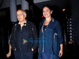 Mahesh Bhatt and Pooja Bhatt spotted at Soho House in Juhu