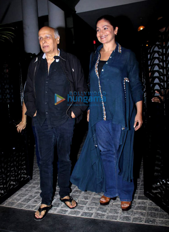 mahesh bhatt and pooja bhatt spotted at soho house in juhu 4