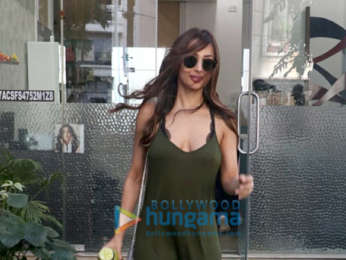 Malaika Arora spotted at salon in Khar