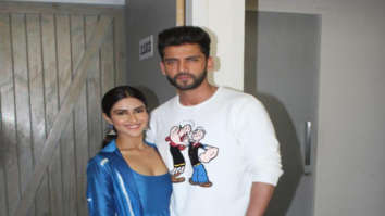 Pranutan Bahl and Zaheer Iqbal snapped during Notebook promotions