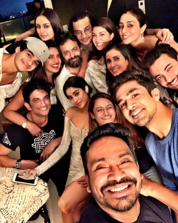 Priyanka Chopra Jonas and Jacqueline Fernandez stay up for a late night pep talk, Janhvi Kapoor, Ishaan Khatter and others join the party