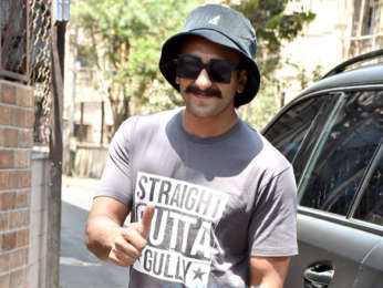 Ranveer Singh snapped outside a recording studio