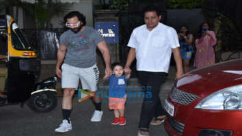 Saif Ali Khan and Taimur Ali Khan spotted in Bandra