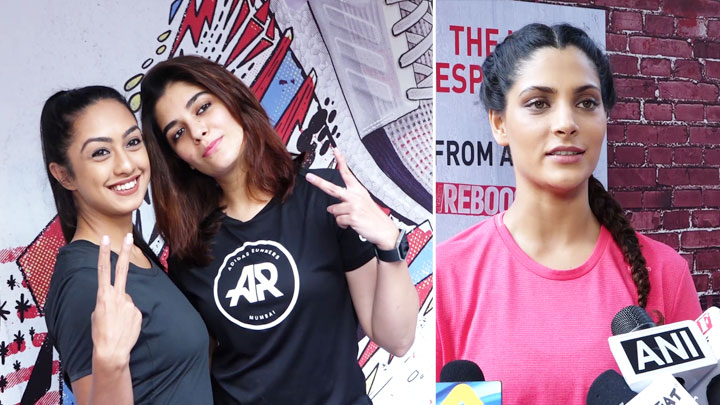 Saiyami Kher and Pooja Gor at Launch of Adidas Ultra Boost 2019