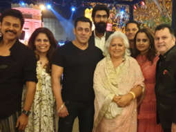 Salman Khan, South stars Rana Daggubati and Venkatesh strike a pose at Aashritha Daggubati’s wedding in Jaipur