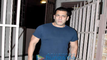 Salman Khan spotted at a recording studio in Bandra