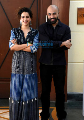 Sanya Malhotra and Ritesh Batra snapped during Photograph press meet