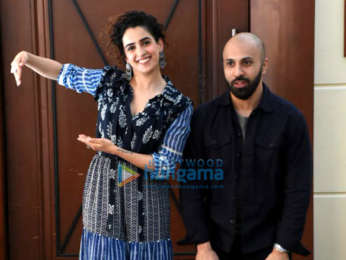 Sanya Malhotra and Ritesh Batra snapped during Photograph press meet