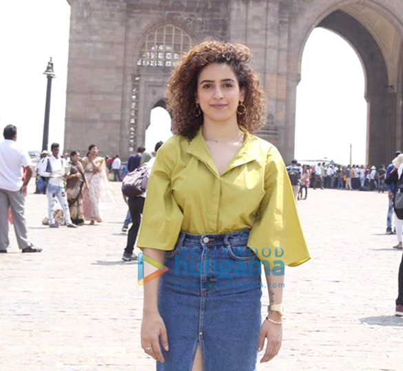 Sanya Malhotra promotes Photograph at Gateway of India, Mumbai
