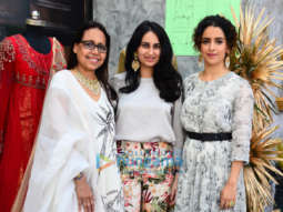 Sanya Malhotra snapped at the SS ’19 launch of Anju Modi in association with Tyaani Jewellery