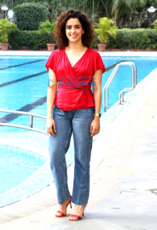 Sanya Malhotra snapped at the promotions of her film Photograph