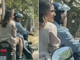 WATCH: Sara Ali Khan and Kartik Aaryan showcase their cute chemistry during this BIKE RIDE on the sets of Love Aaj Kal 2
