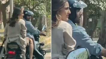 WATCH: Sara Ali Khan and Kartik Aaryan showcase their cute chemistry during this BIKE RIDE on the sets of Love Aaj Kal 2