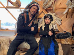 Shah Rukh Khan and AbRam Khan bring out their swag in war bonnets