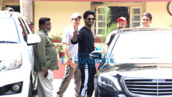 Shahid Kapoor and Sooraj Pancholi spotted at gym