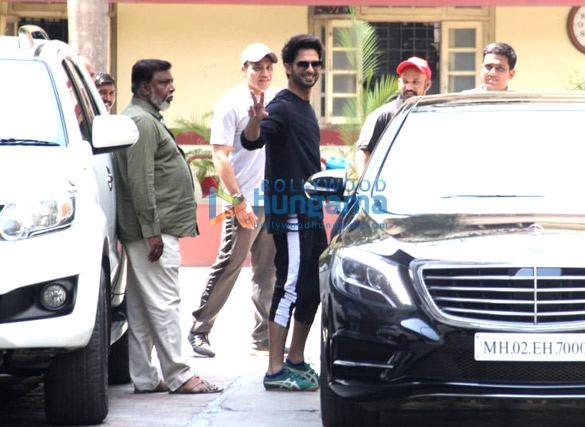 Shahid Kapoor and Sooraj Pancholi spotted at gym