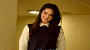 Sunny Leone snapped at a dubbing studio in Juhu