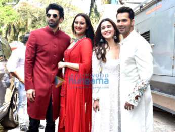 Team of Kalank snapped at the teaser launch at PVR, Juhu