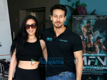 Tiger Shroff and Krishna Shroff promote Matrix Fight Night at MMA Matrix in Bandra