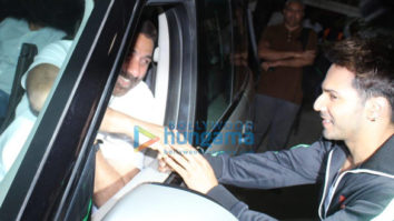 Varun Dhawan and Sunny Deol snapped at Sunny Super Sound in Juhu