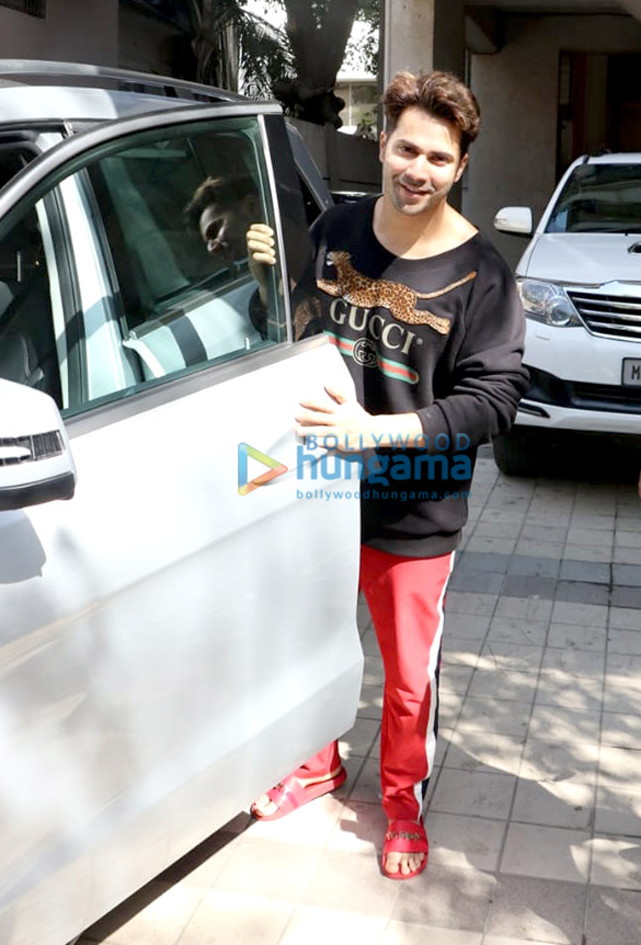 varun dhawan snapped at his father david dhawans office in juhu 1