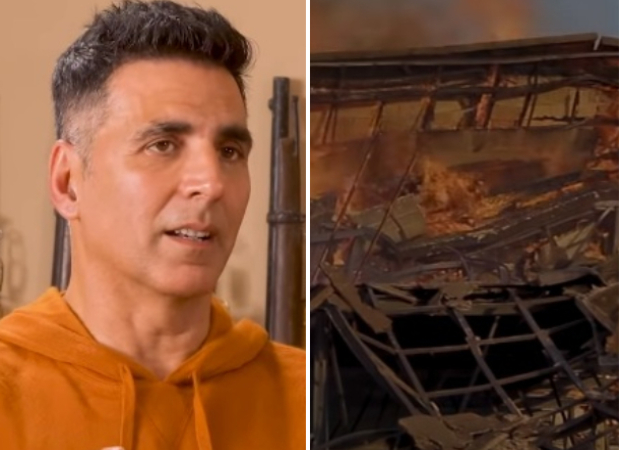 WATCH: Akshay Kumar REVEALS how Kesari set was burnt to ashes