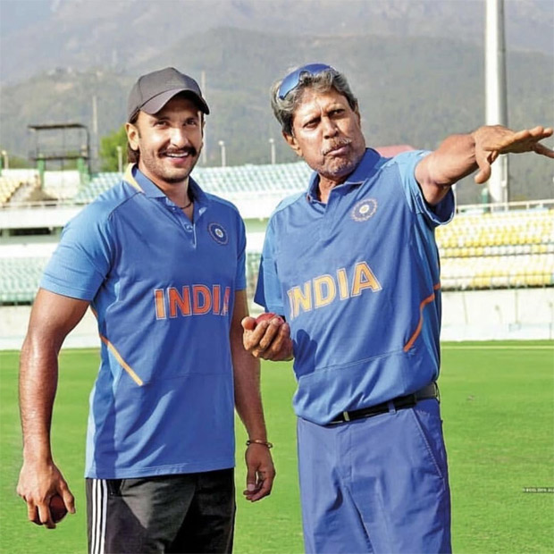 This picture of Ranveer Singh with Kapil Dev from the sets of ’83 will make you curious about the film! 