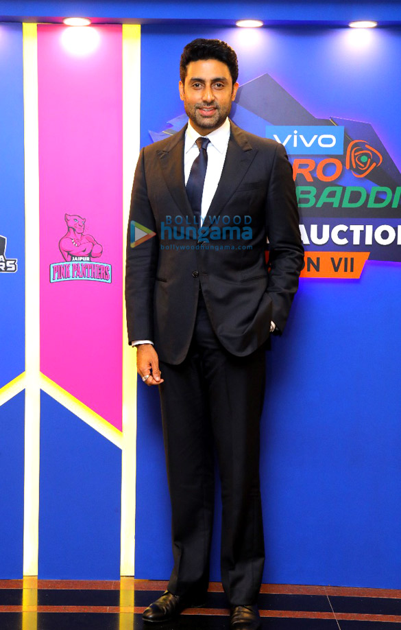 Abhishek Bachchan attends the VIVO Pro Kabaddi auctions season VII Abhishek Bachchan attends the VIVO Pro Kabaddi auctions season VII