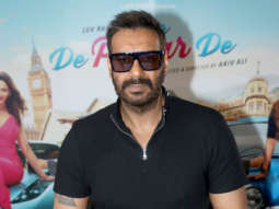 Ajay Devgn snapped promoting his film De De Pyaar De