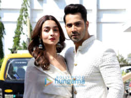 Alia Bhatt and Varun Dhawan snapped on the sets of Voice Of India