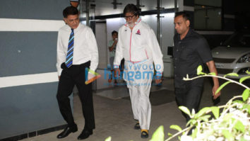 Amitabh Bachchan snapped at a clinic in Juhu