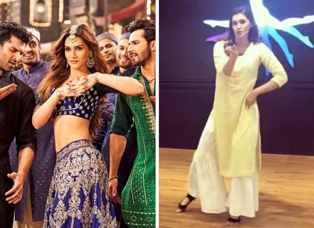 Kriti Sanon enjoyed dancing to ‘Aira Gaira’ in Kalank with Varun Dhawan and Aditya Roy Kapur, shares prep videos of the same