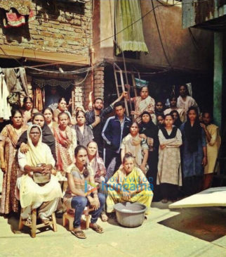 on the sets of the movie Gully Boy