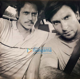 on the sets of the movie Gully Boy