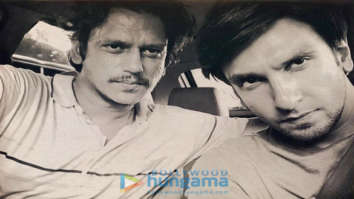 on the sets of the movie Gully Boy