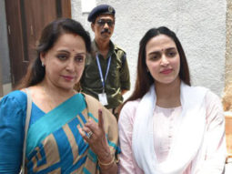 Hema Malini & Esha Deol VOTES for Lok Sabha Elections 2019