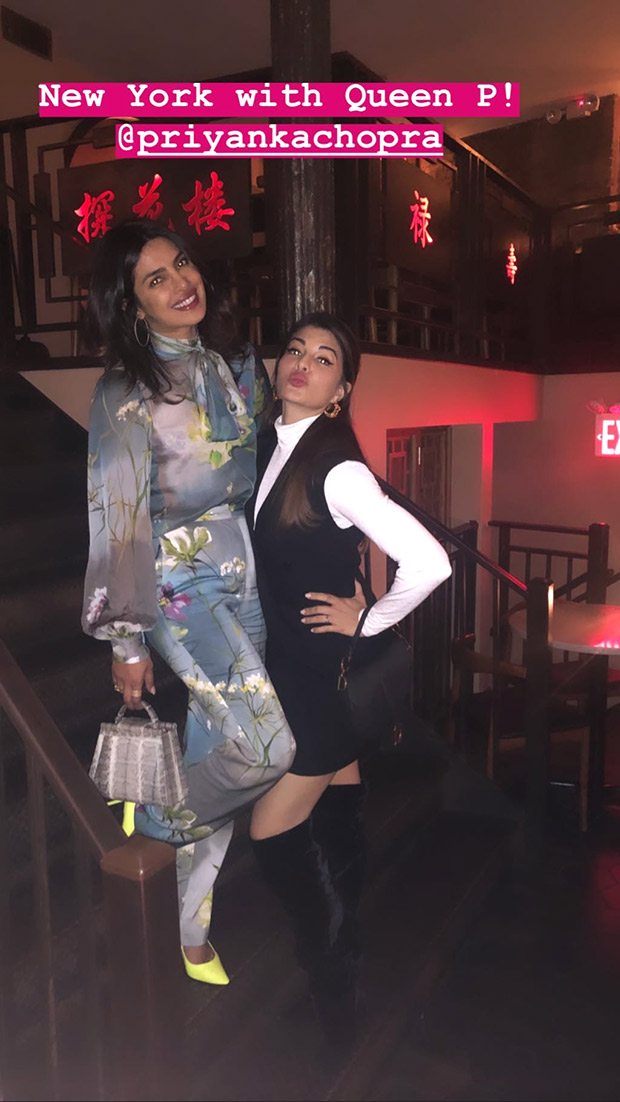 Jacqueline Fernandez and Priyanka Chopra Jonas spent time together in New York and we can’t keep calm!