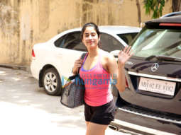 Janhvi Kapoor snapped at the gym