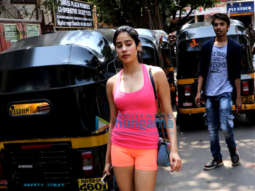 Janhvi Kapoor snapped post her gym session
